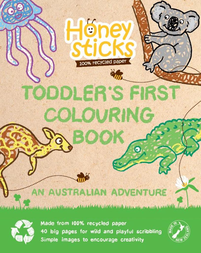 Honeysticks Toddler's First Colouring Book Australian Adventure Teros