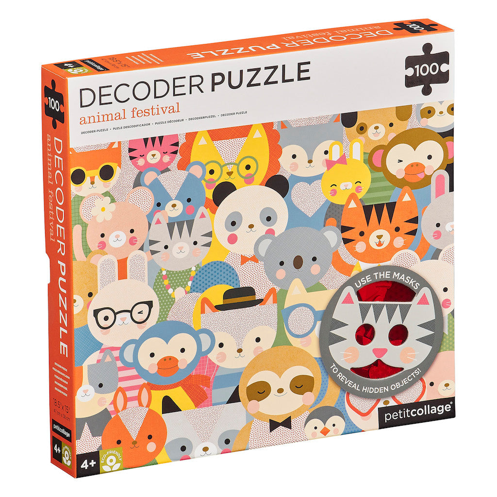 Petit Collage Decoder Puzzle 100 Piece