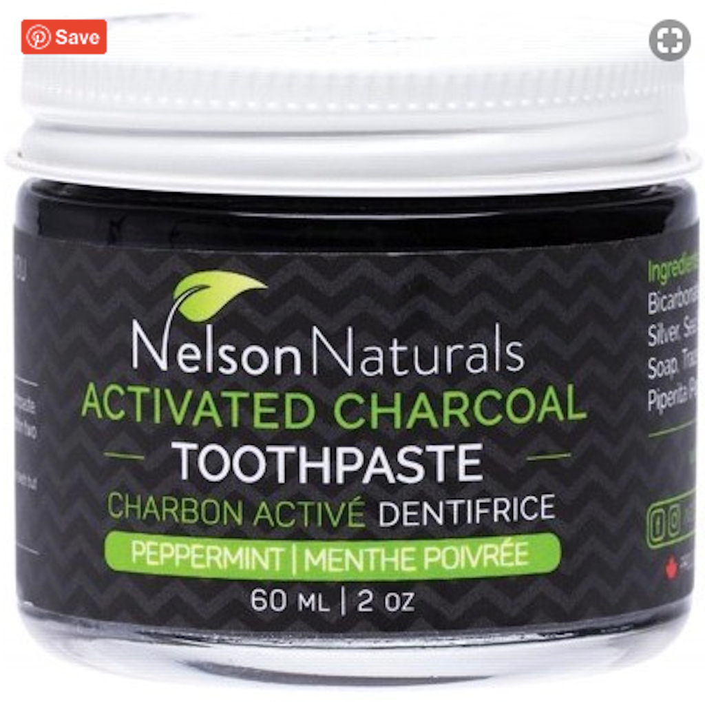 Nelson Naturals Activated Charcoal Toothpaste 60 ml Teros