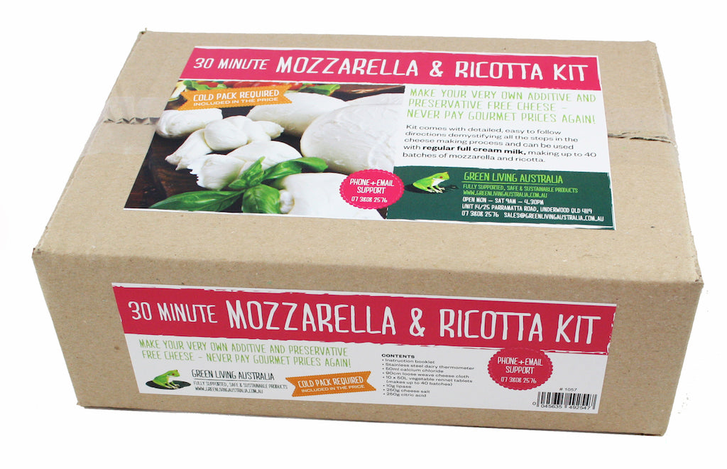 Green Living 30 Minute Mozzarella & Ricotta Cheese Kit