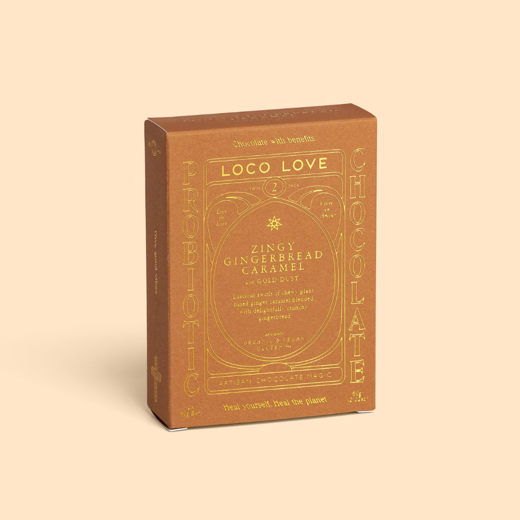 Loco Love Vegan Chocolate Xmas Bar 70 g (2 Pack)