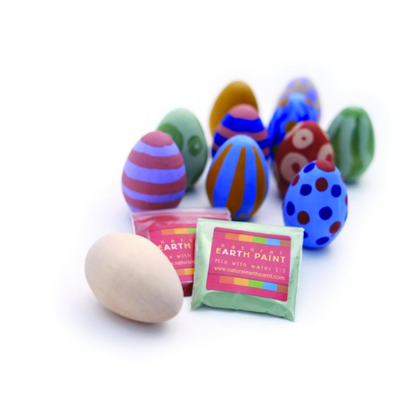 Natural Earthpaint Wooden Eggs Craft Kit