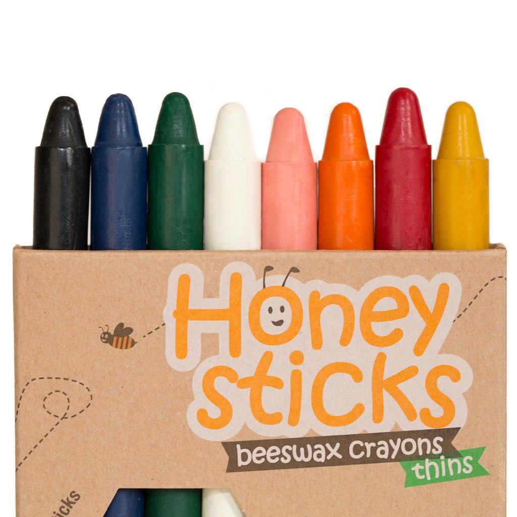 Honeysticks Beeswax Crayons Thins (8 Pack) – Teros